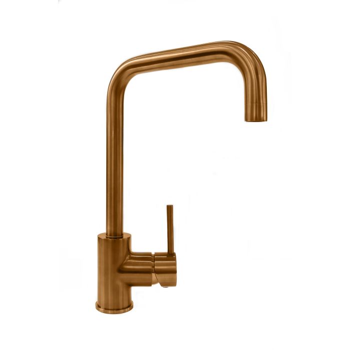 Rion Single Lever Kitchen Tap Copper Kitchen Tap NotJustTaps.co.uk